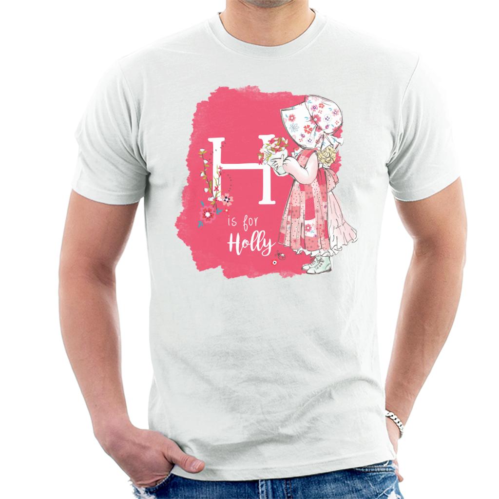 Holly Hobbie Classic H Is For Holly Men's T-Shirt-ALL + EVERY