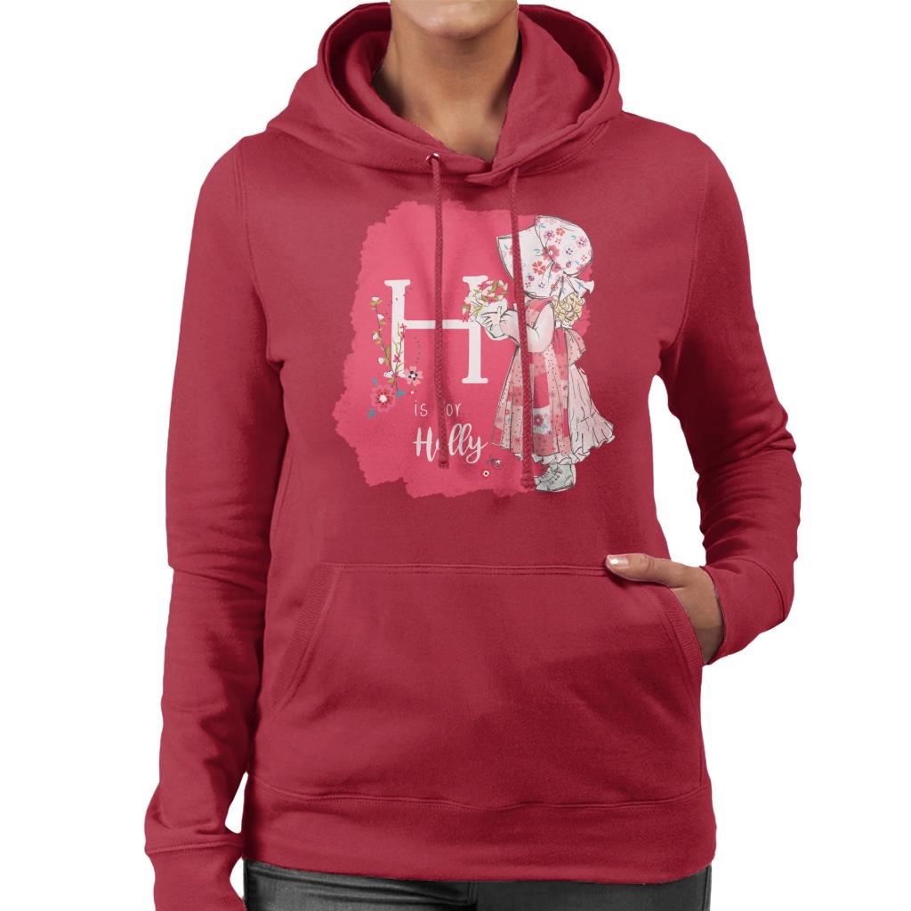Holly Hobbie Classic H Is For Holly Women's Hooded Sweatshirt-ALL + EVERY