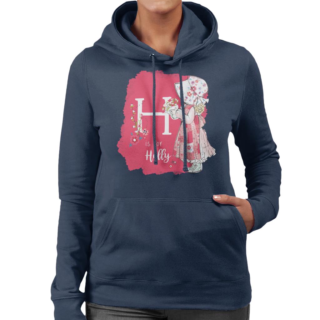 Holly Hobbie Classic H Is For Holly Women's Hooded Sweatshirt-ALL + EVERY