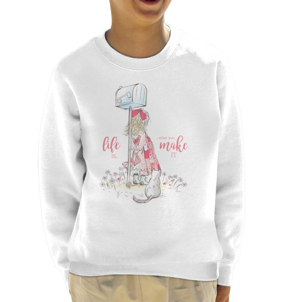 Holly Hobbie Classic Life Is What You Make It Kid's Sweatshirt-ALL + EVERY
