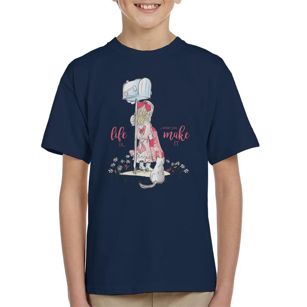 Holly Hobbie Classic Life Is What You Make It Kid's T-Shirt-ALL + EVERY