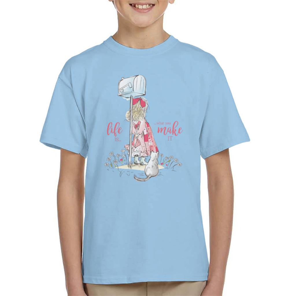 Holly Hobbie Classic Life Is What You Make It Kid's T-Shirt-ALL + EVERY