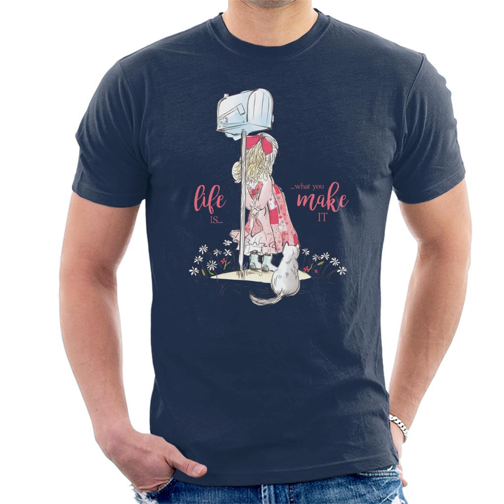 Holly Hobbie Classic Life Is What You Make It Men's T-Shirt-ALL + EVERY