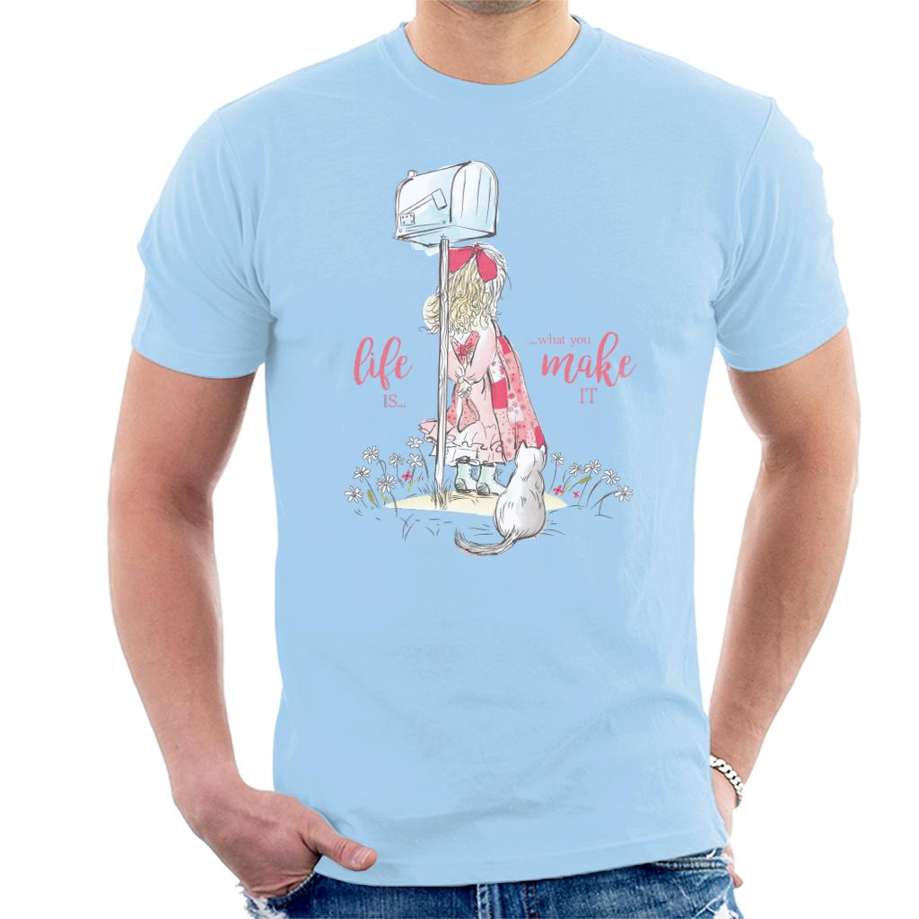 Holly Hobbie Classic Life Is What You Make It Men's T-Shirt-ALL + EVERY