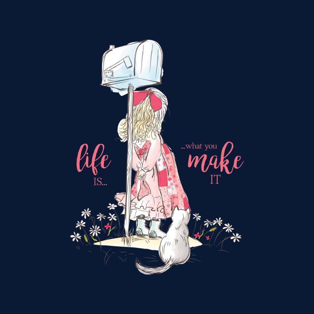 Holly Hobbie Classic Life Is What You Make It Men's Sweatshirt-ALL + EVERY