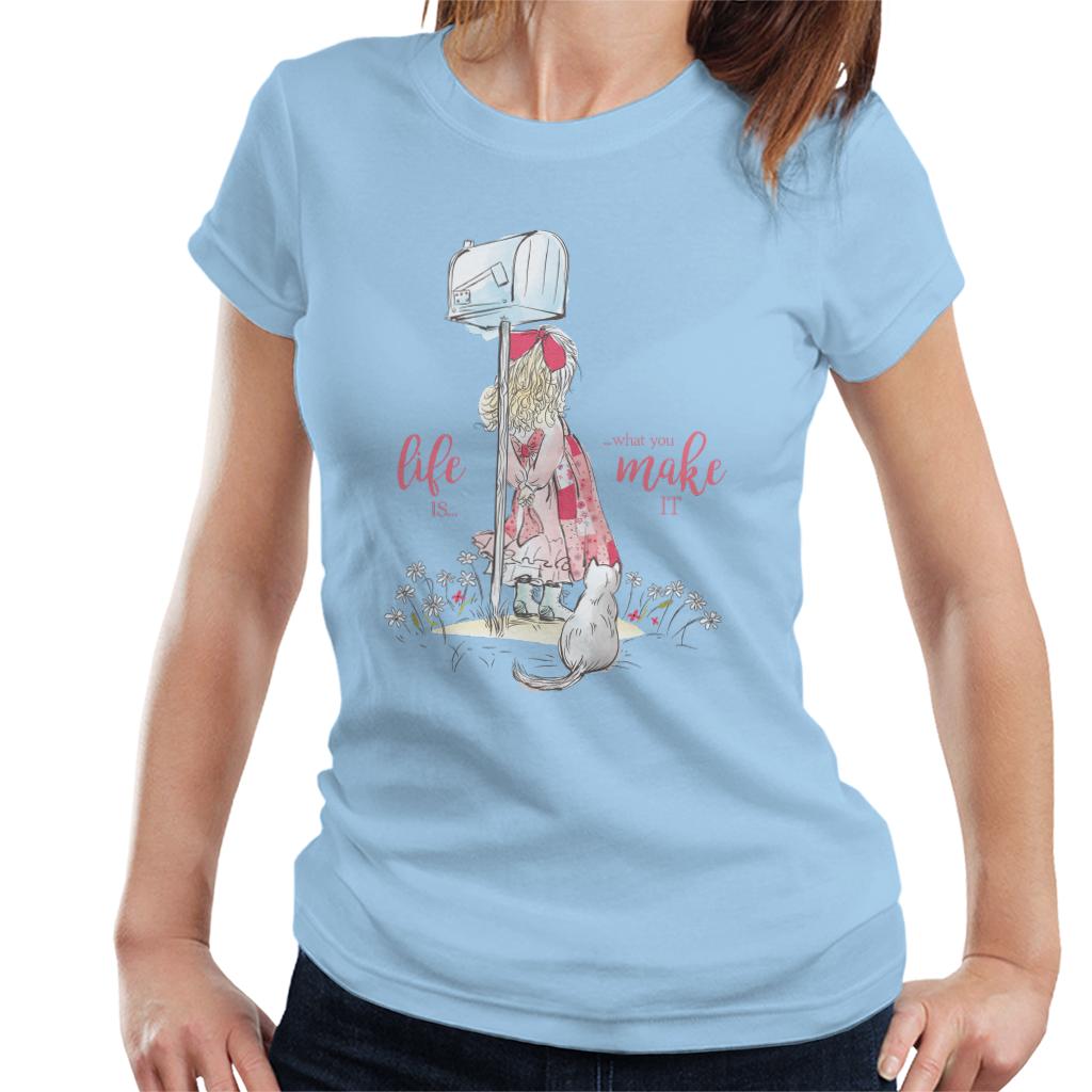 Holly Hobbie Classic Life Is What You Make It Women's T-Shirt-ALL + EVERY