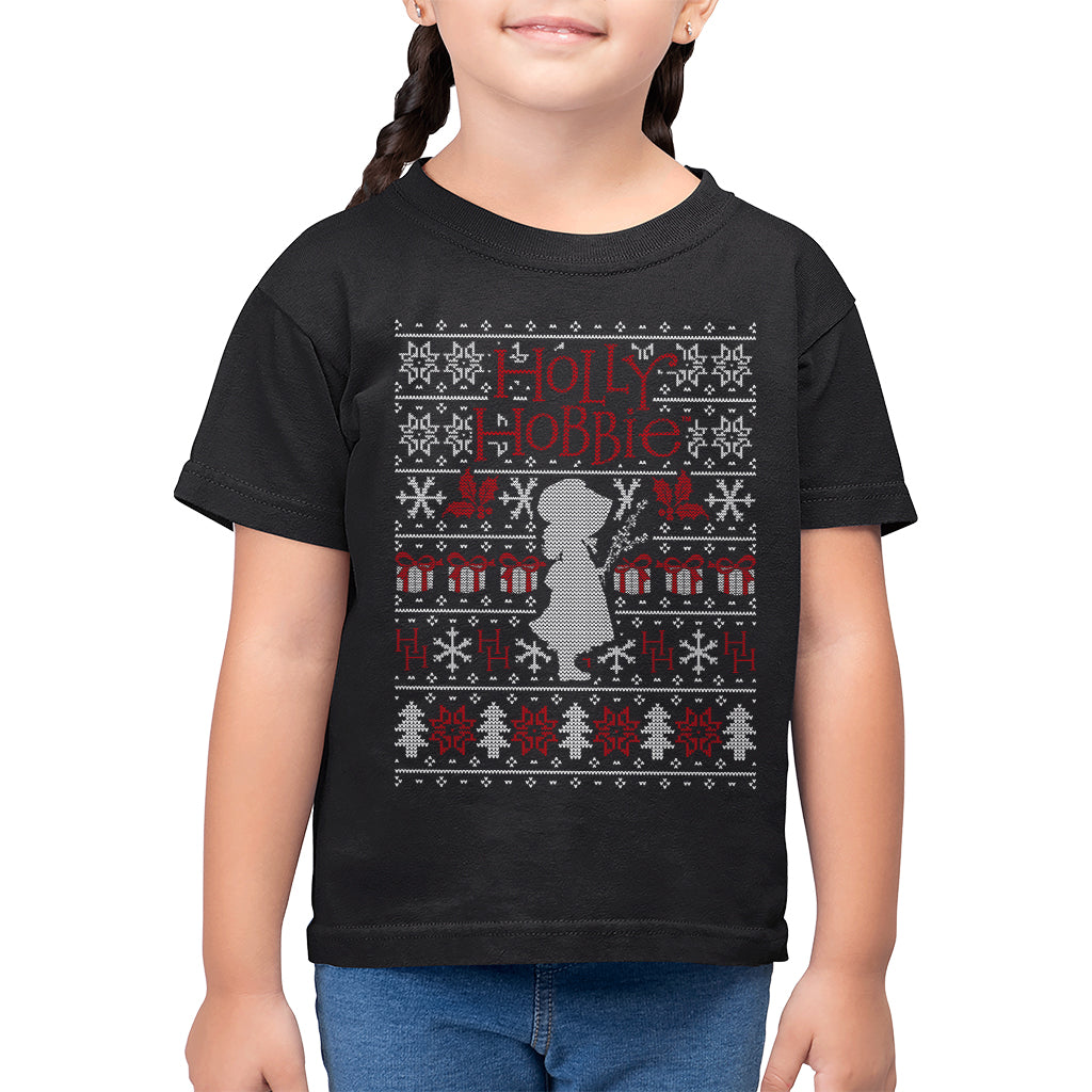 Holly Hobbie Heritage Christmas Silhouette Kid's T-Shirt-ALL + EVERY