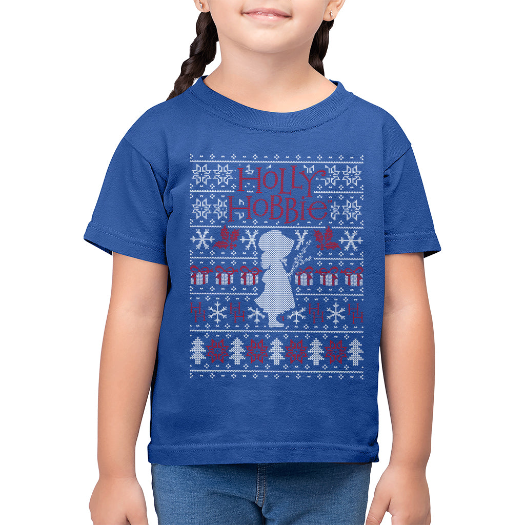 Holly Hobbie Heritage Christmas Silhouette Kid's T-Shirt-ALL + EVERY