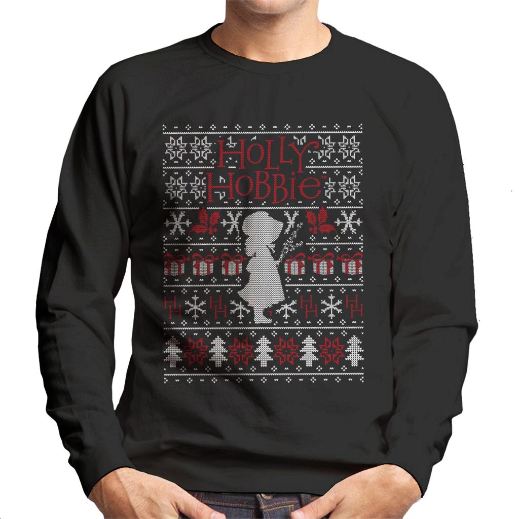 Holly Hobbie Heritage Christmas Silhouette Men's Sweatshirt-ALL + EVERY