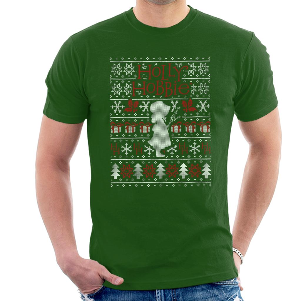 Holly Hobbie Heritage Christmas Silhouette Men's T-Shirt-ALL + EVERY