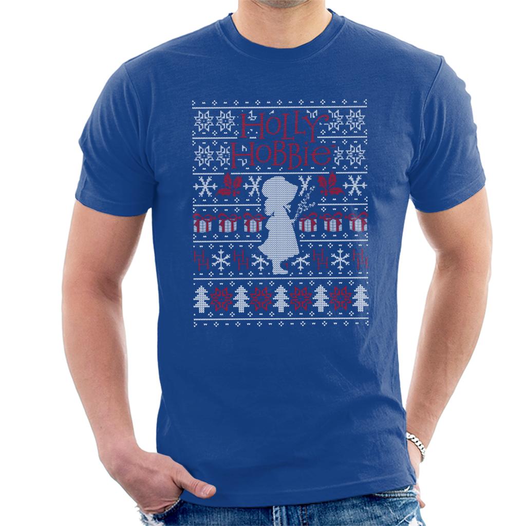 Holly Hobbie Heritage Christmas Silhouette Men's T-Shirt-ALL + EVERY