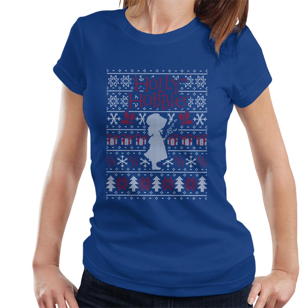 Holly Hobbie Heritage Christmas Silhouette Women's T-Shirt-ALL + EVERY