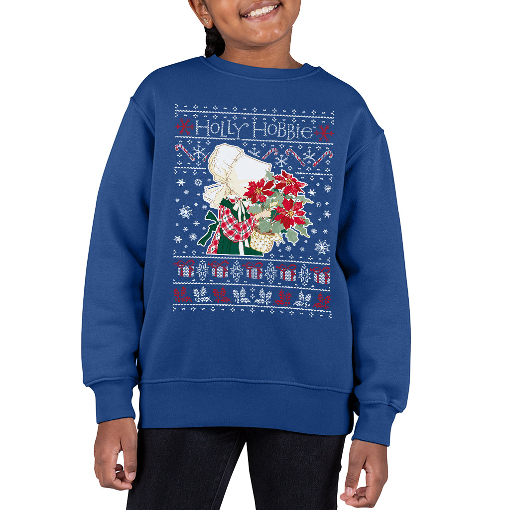 Holly Hobbie Heritage Christmas Holly Kid's Sweatshirt-ALL + EVERY