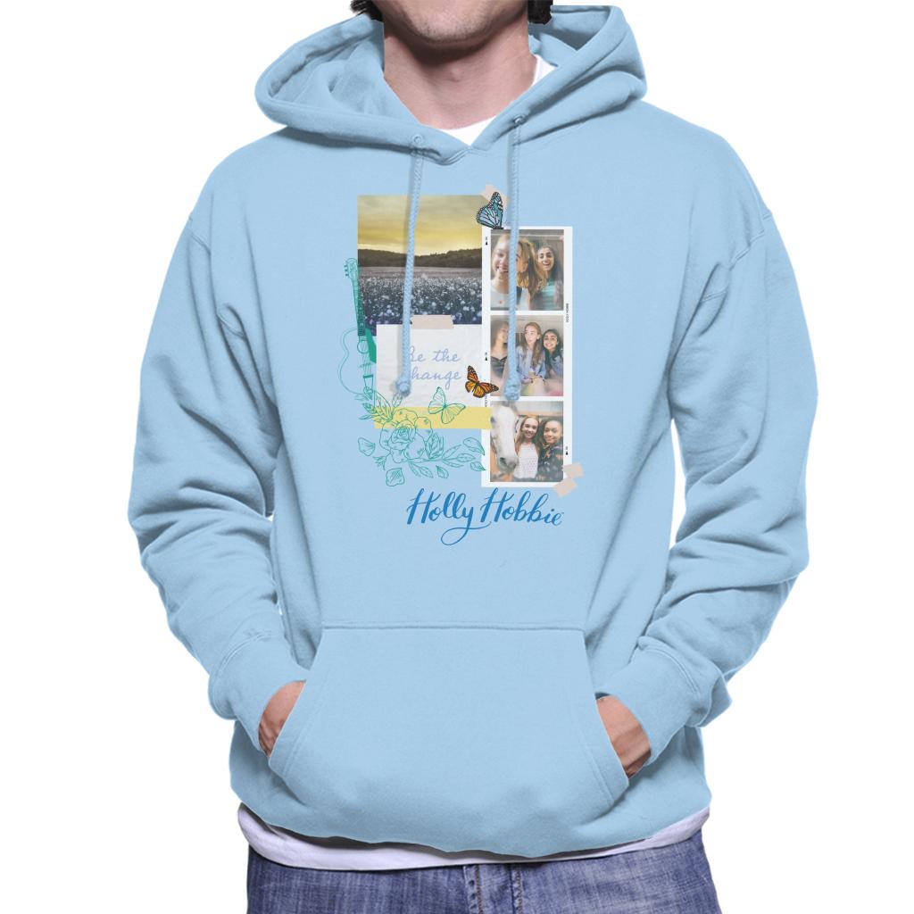 Holly Hobbie Be The Change Men's Hooded Sweatshirt-ALL + EVERY