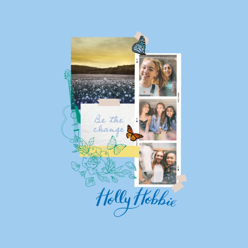 Holly Hobbie Be The Change Women's Sweatshirt-ALL + EVERY