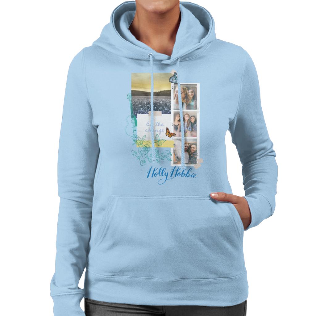 Holly Hobbie Be The Change Women's Hooded Sweatshirt-ALL + EVERY