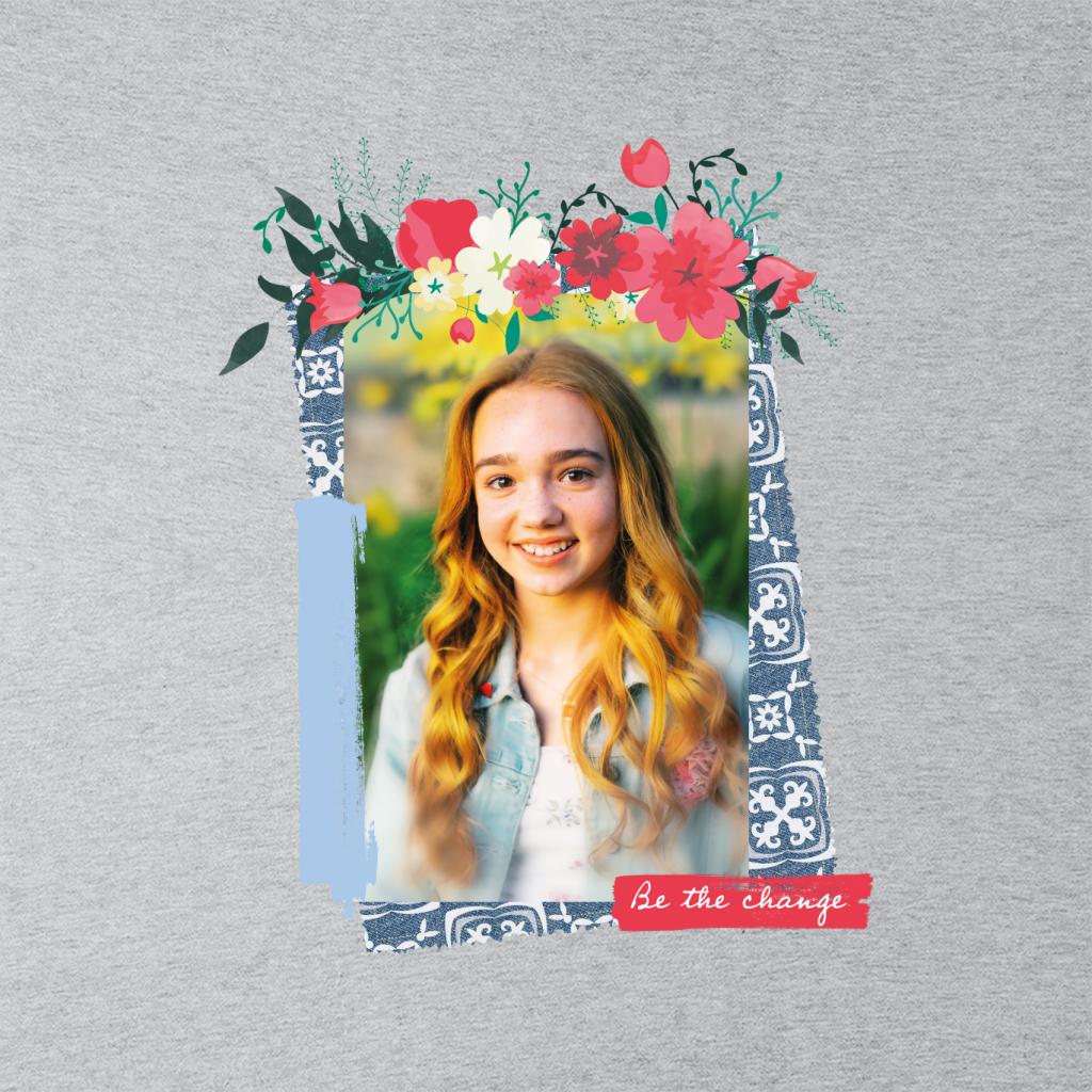 Holly Hobbie Be The Change Floral Border Kid's T-Shirt-ALL + EVERY