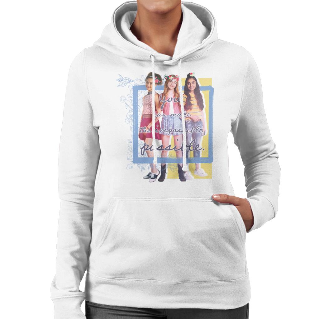 Holly Hobbie You Can Make The Impossible Possible Women's Hooded Sweatshirt-ALL + EVERY