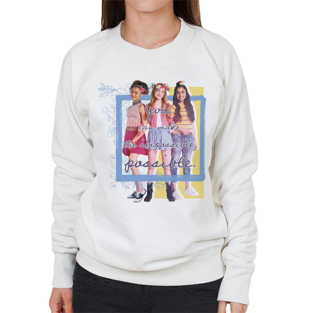 Holly Hobbie You Can Make The Impossible Possible Women's Sweatshirt-ALL + EVERY