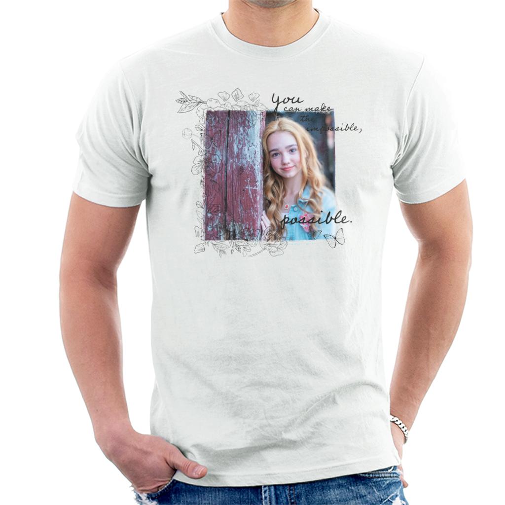 Holly Hobbie You Can Make The Impossible Possible Dark Text Men's T-Shirt-ALL + EVERY