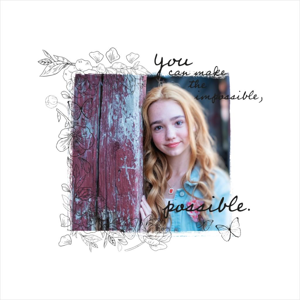 Holly Hobbie You Can Make The Impossible Possible Dark Text Women's T-Shirt-ALL + EVERY