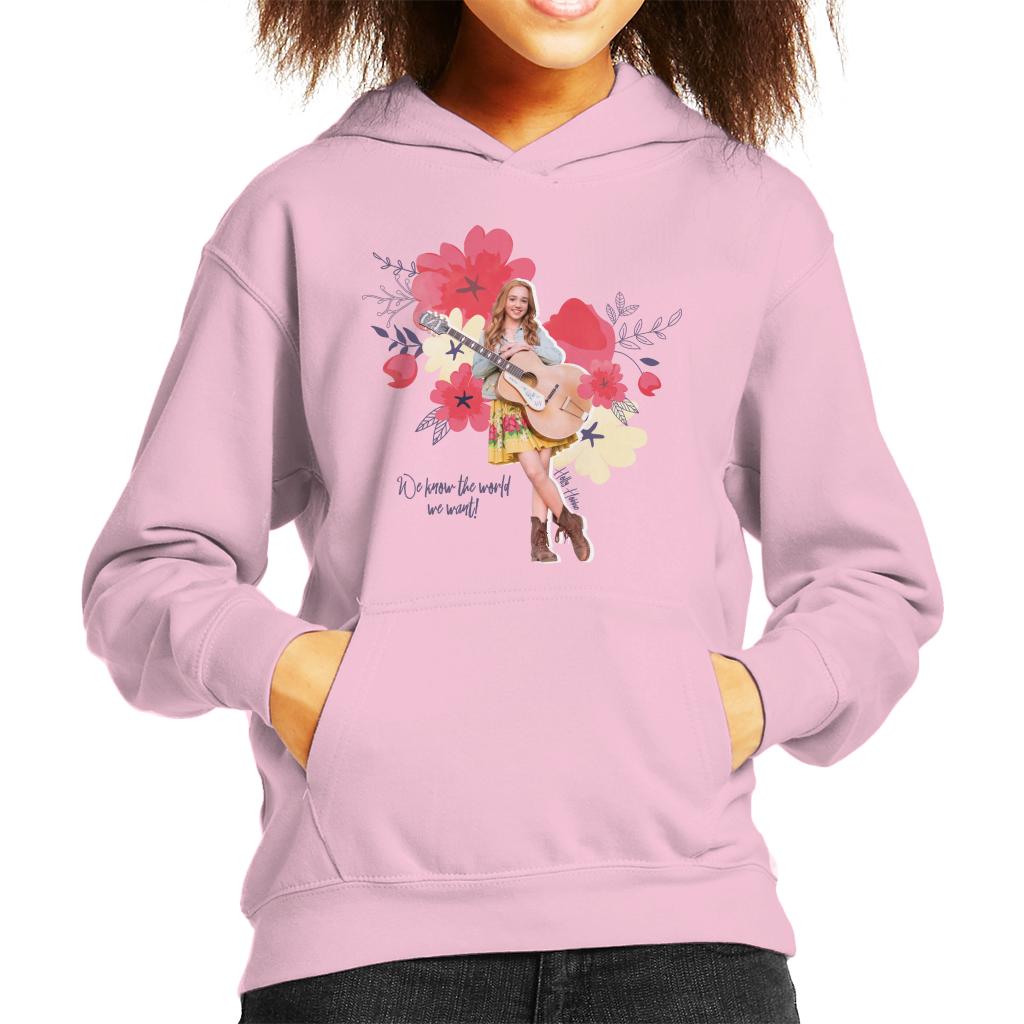 Holly Hobbie We Know The World We Want Kid's Hooded Sweatshirt-ALL + EVERY