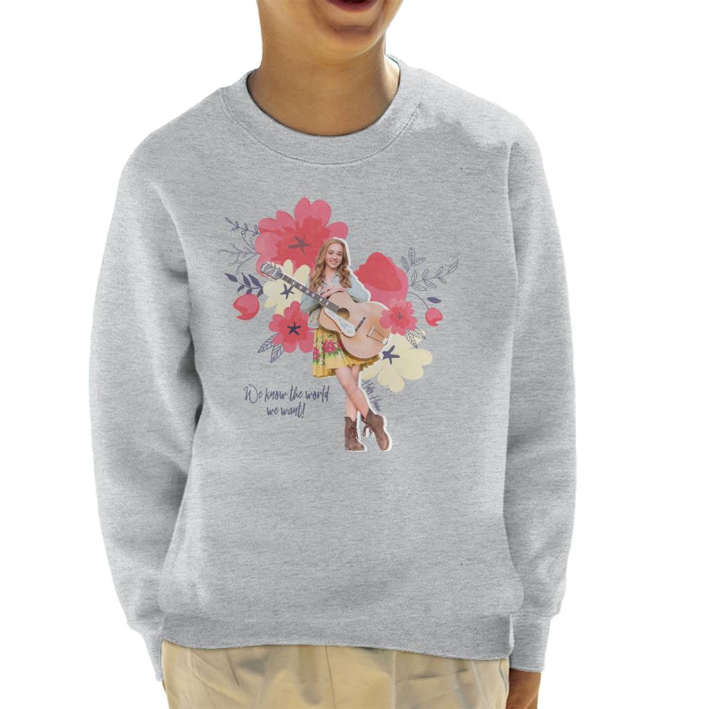 Holly Hobbie We Know The World We Want Kid's Sweatshirt-ALL + EVERY