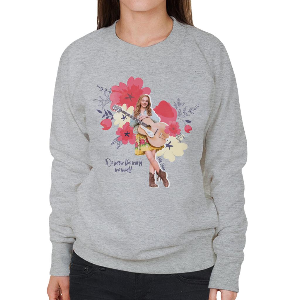 Holly Hobbie We Know The World We Want Women's Sweatshirt-ALL + EVERY