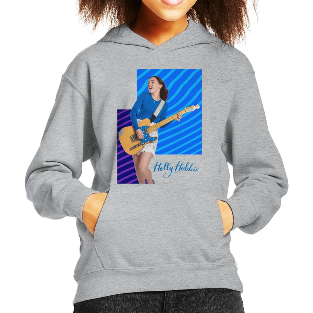 Holly Hobbie Playing Guitar Kid's Hooded Sweatshirt-ALL + EVERY