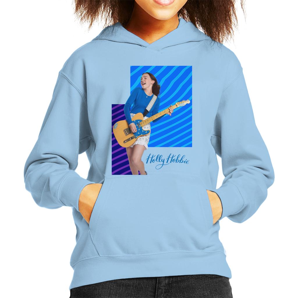 Holly Hobbie Playing Guitar Kid's Hooded Sweatshirt-ALL + EVERY