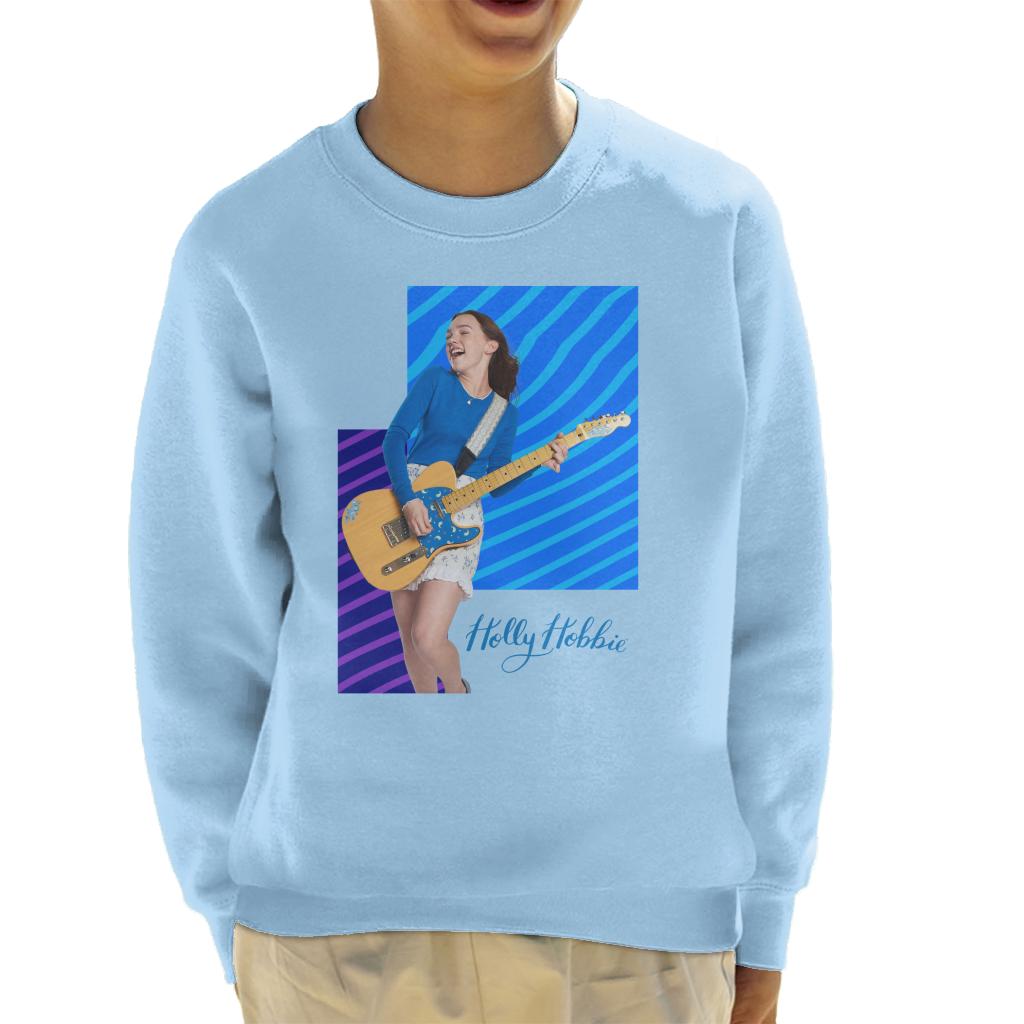 Holly Hobbie Playing Guitar Kid's Sweatshirt-ALL + EVERY