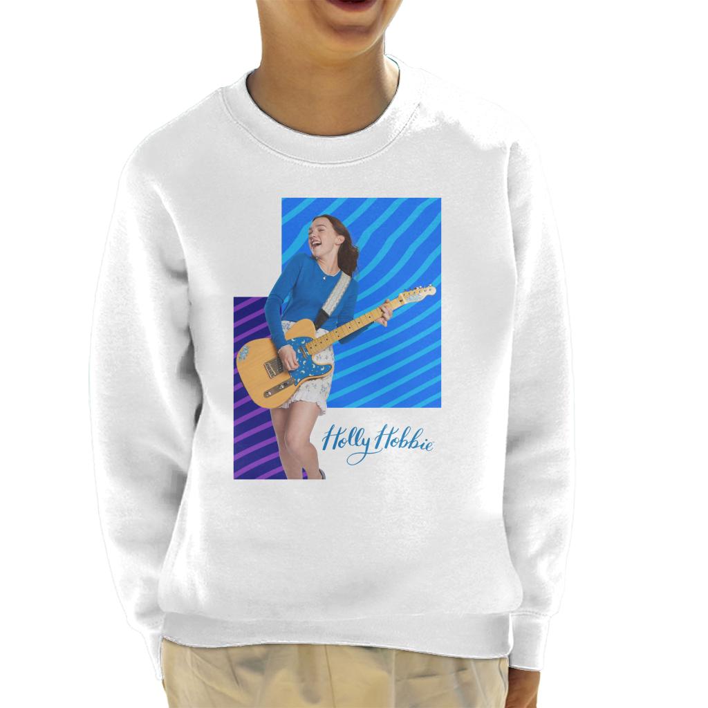 Holly Hobbie Playing Guitar Kid's Sweatshirt-ALL + EVERY