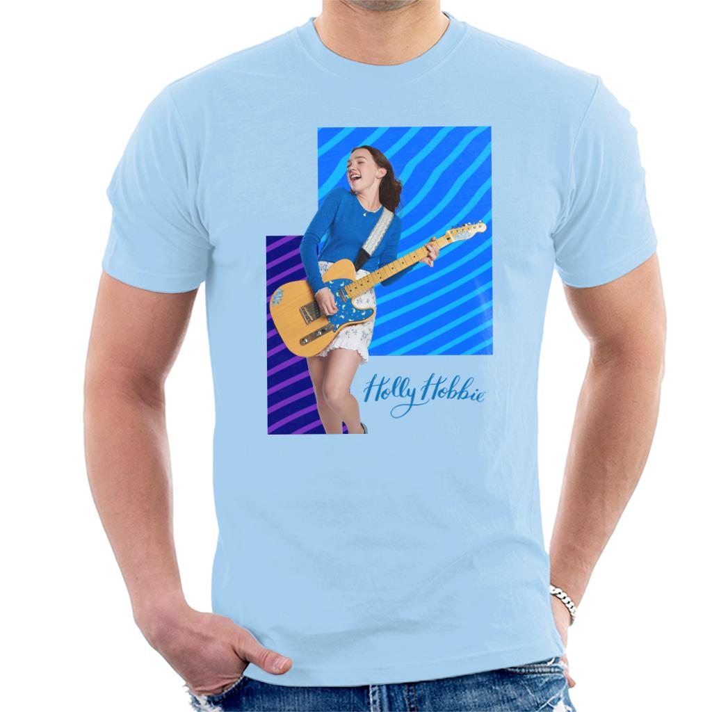 Holly Hobbie Playing Guitar Men's T-Shirt-ALL + EVERY