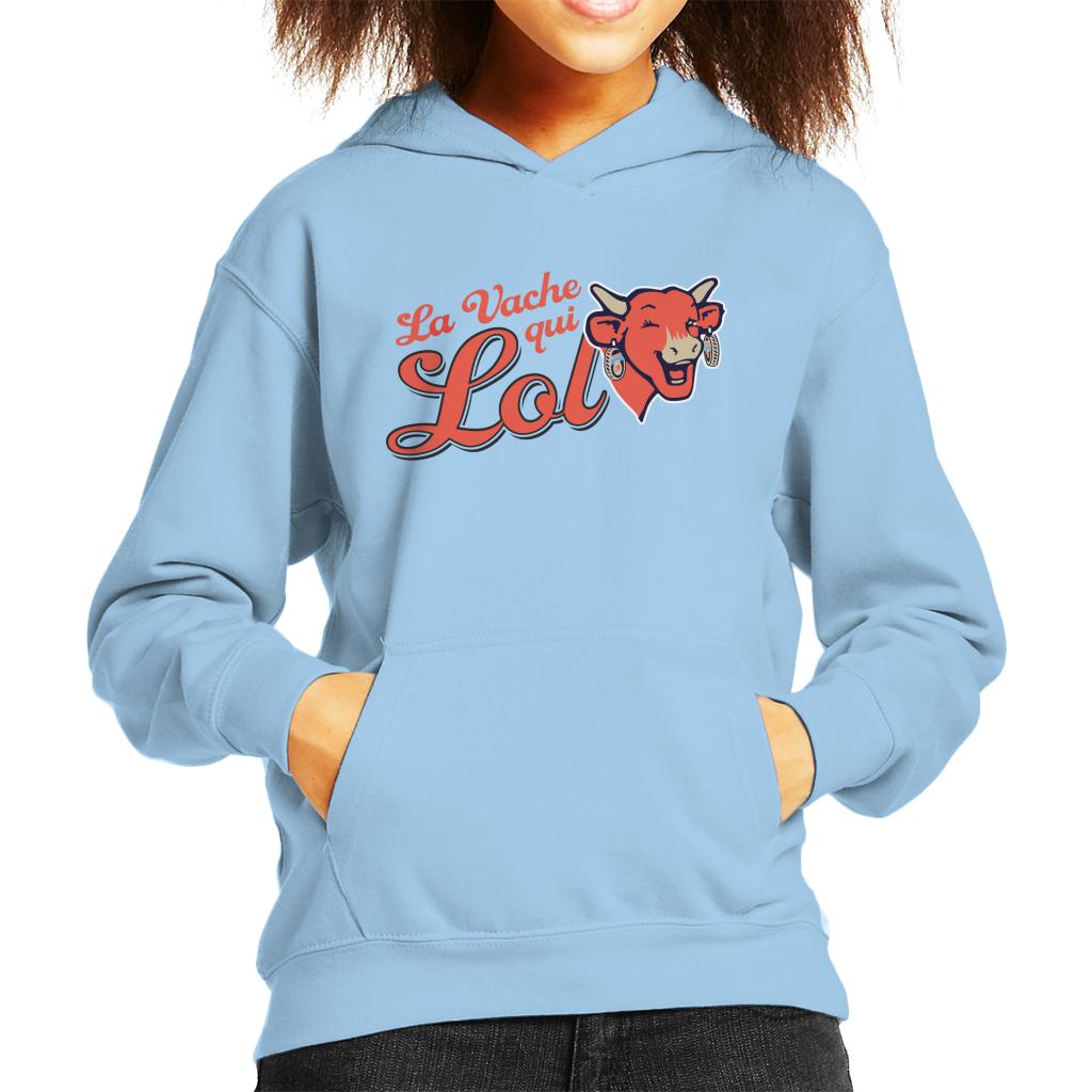 The Laughing Cow The Cow That Laughs Kid's Hooded Sweatshirt-ALL + EVERY