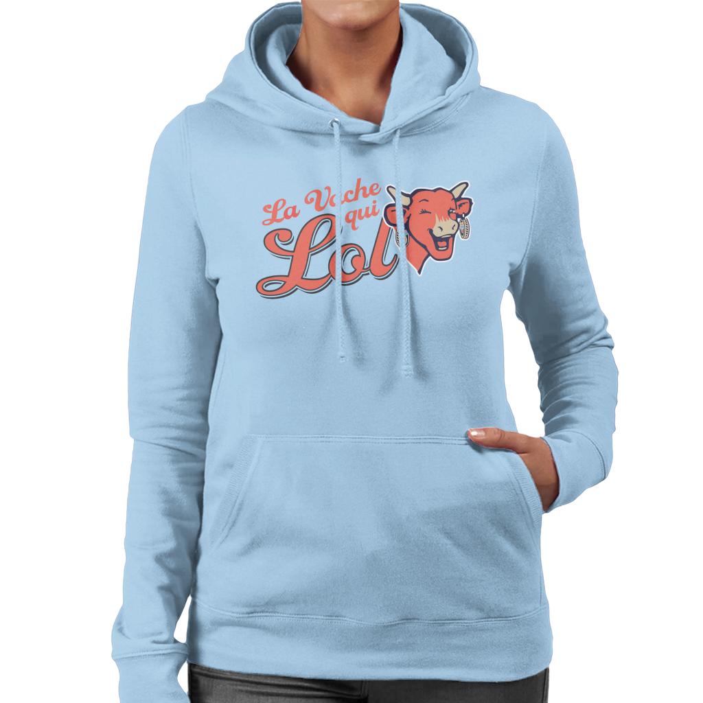 The Laughing Cow The Cow That Laughs Women's Hooded Sweatshirt-ALL + EVERY