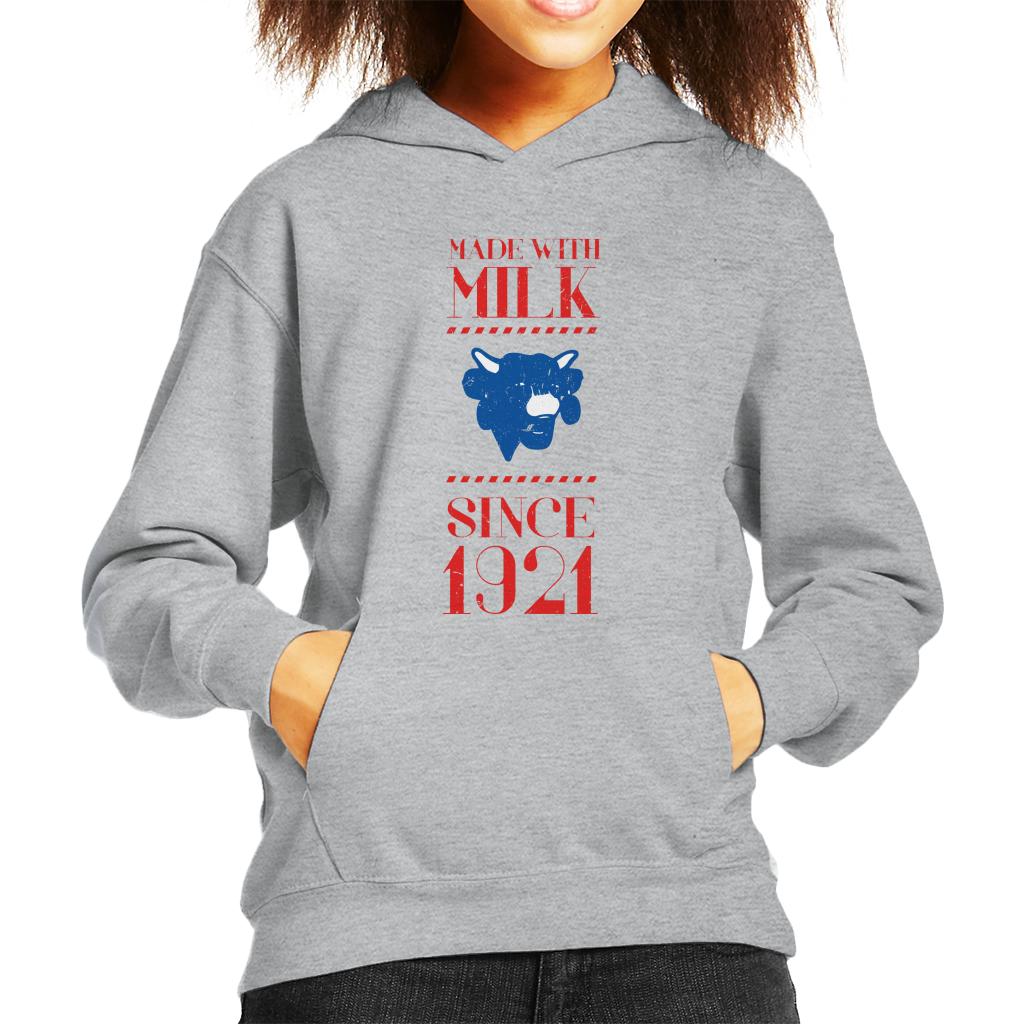 The Laughing Cow Made With Milk Since 1921 Kid's Hooded Sweatshirt-ALL + EVERY