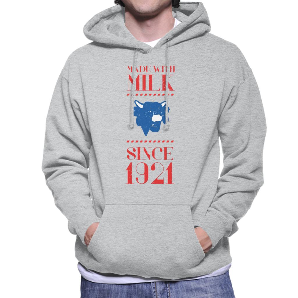 The Laughing Cow Made With Milk Since 1921 Men's Hooded Sweatshirt-ALL + EVERY