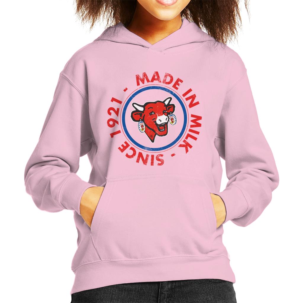 The Laughing Cow Made In Milk Kid's Hooded Sweatshirt-ALL + EVERY