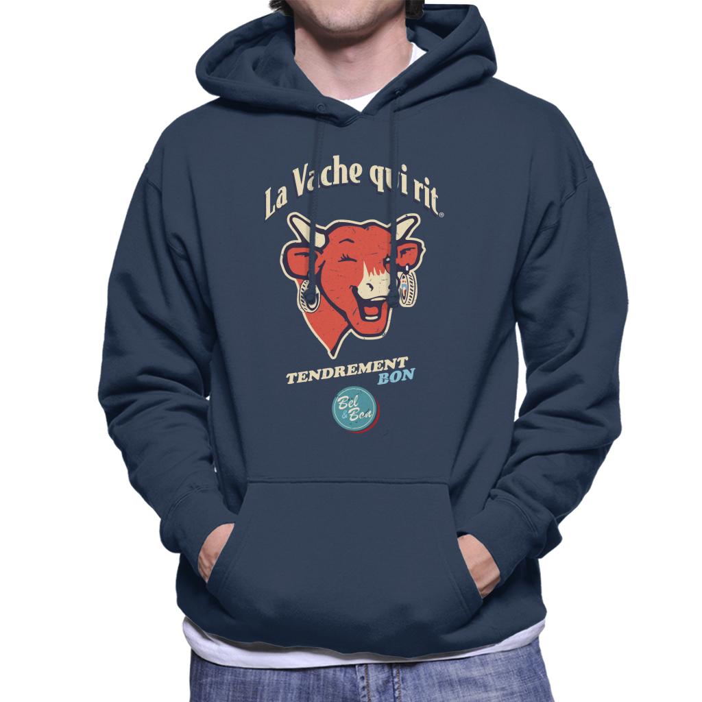 The Laughing Cow Tendrement Bon Men's Hooded Sweatshirt-ALL + EVERY