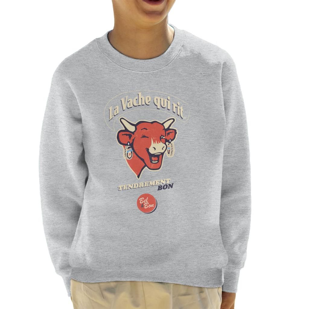 The Laughing Cow French Slogan Kid's Sweatshirt-ALL + EVERY