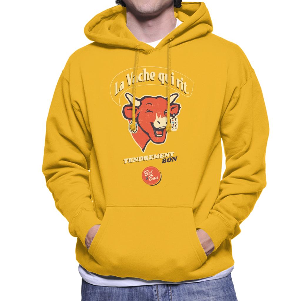 The Laughing Cow French Slogan Men's Hooded Sweatshirt-ALL + EVERY