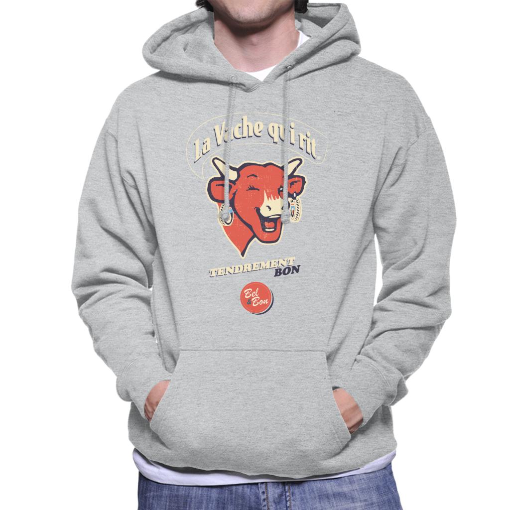 The Laughing Cow French Slogan Men's Hooded Sweatshirt-ALL + EVERY