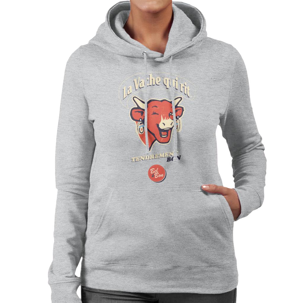 The Laughing Cow French Slogan Women's Hooded Sweatshirt-ALL + EVERY