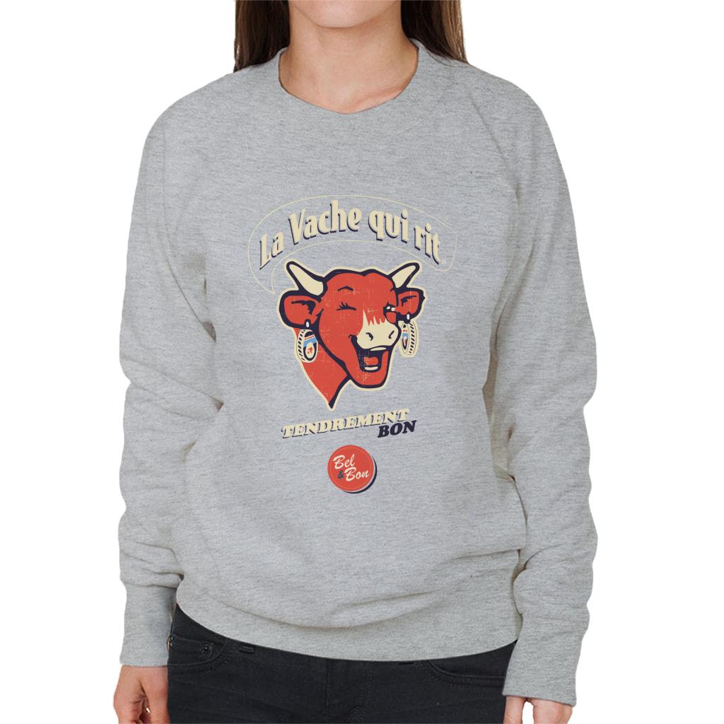 The Laughing Cow French Slogan Women's Sweatshirt-ALL + EVERY