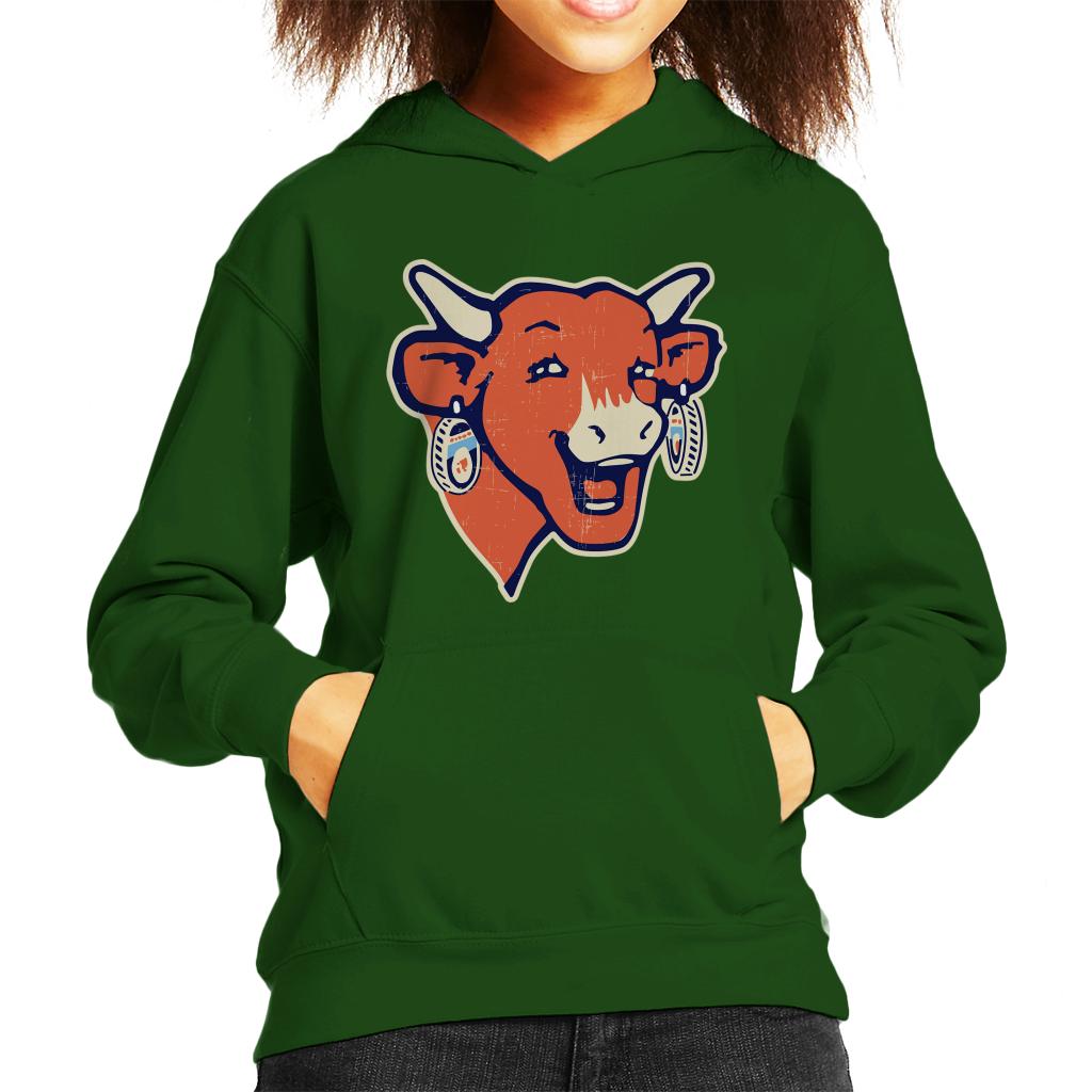 The Laughing Cow Modern Logo Kid's Hooded Sweatshirt-ALL + EVERY