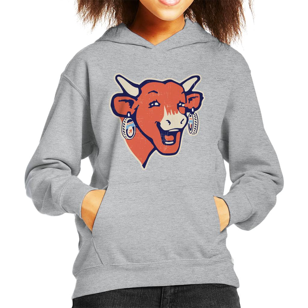 The Laughing Cow Modern Logo Kid's Hooded Sweatshirt-ALL + EVERY