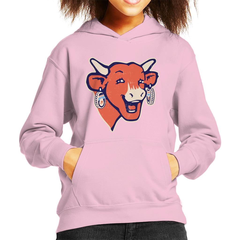 The Laughing Cow Modern Logo Kid's Hooded Sweatshirt-ALL + EVERY