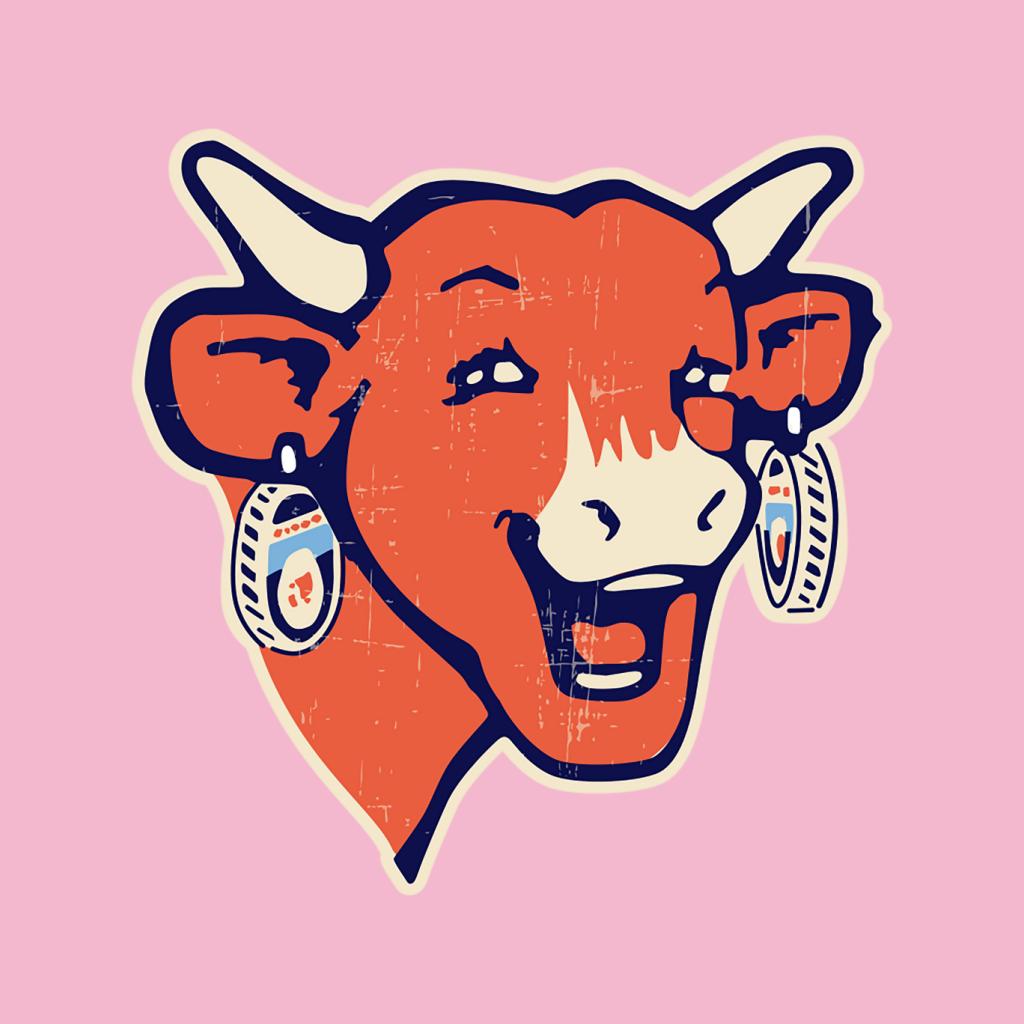The Laughing Cow Modern Logo Women's Sweatshirt-ALL + EVERY