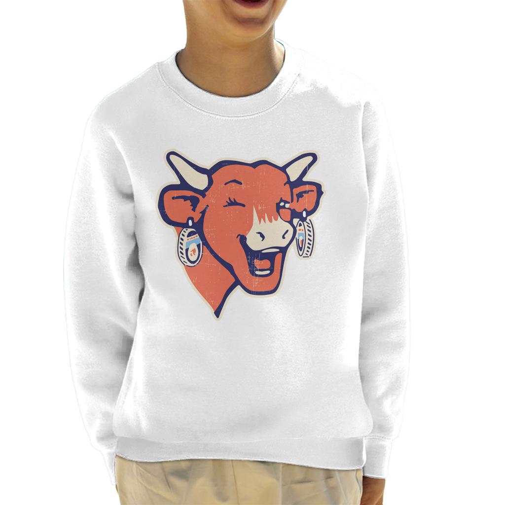 The Laughing Cow Winking Logo Kid's Sweatshirt-ALL + EVERY