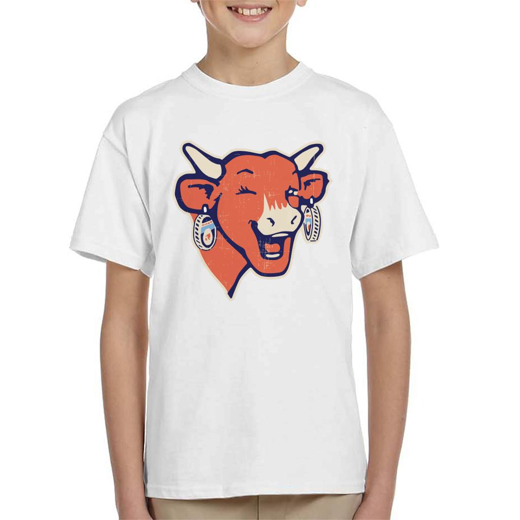 The Laughing Cow Winking Logo Kid's T-Shirt-ALL + EVERY